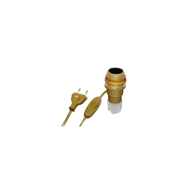 Adaptateur bouteille Or Douille E14