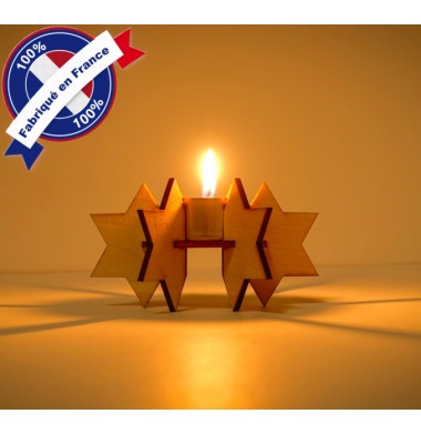Support bougie etoile